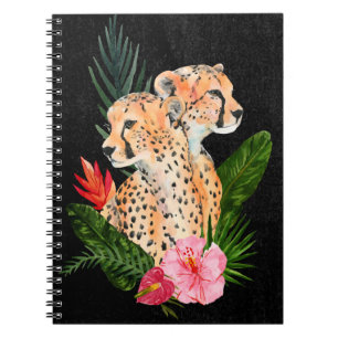 Cheetah Bouquet Notizblock