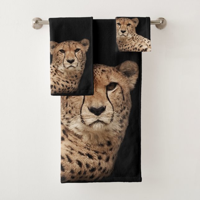 Cheetah Cat Badetuch Set (Insitu)