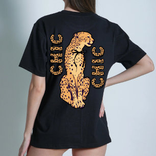 Cheetah Chic Graphic fett moderner T - Shirt