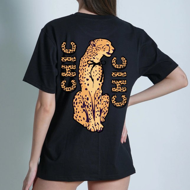 Cheetah Chic Graphic fett moderner T - Shirt (Von Creator hochgeladen)