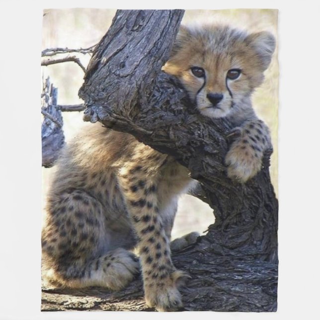 CHEETAH CUB FLEECEDECKE (Vorderseite)
