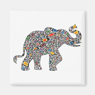 Cheetah-Elephant- Magnet