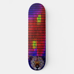 Cheetah Face Mosaik Skateboard Deck