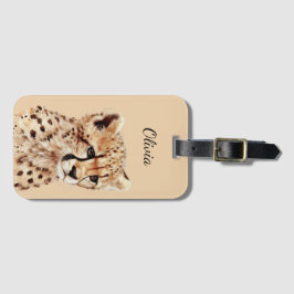 Cheetah Face Personalisiert Gepäckanhänger