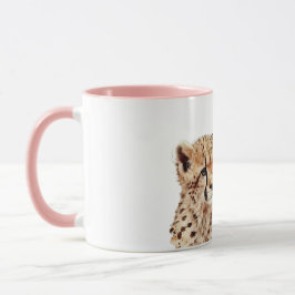 Cheetah Face Personalisiert Kaffeetasse