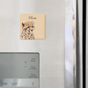 Cheetah Face Personalisiert Magnet