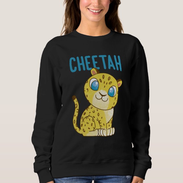 Cheetah Fastest Cat Cheetah Sweatshirt (Vorderseite)