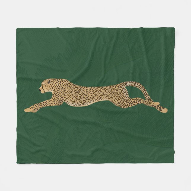 Cheetah Fleece Blanket (Vorderseite (Horizontal))