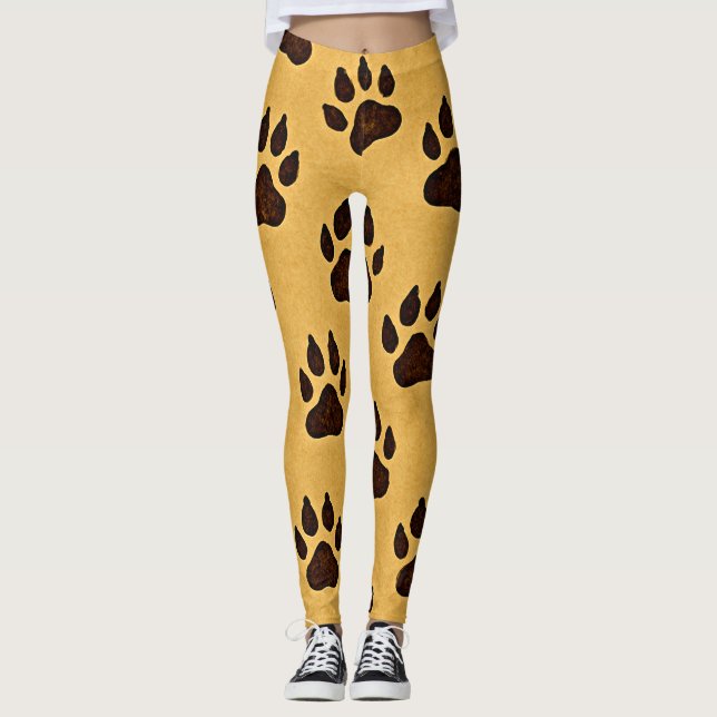 Cheetah Footprint Leggings – “Run Wild in Style” (Vorderseite)