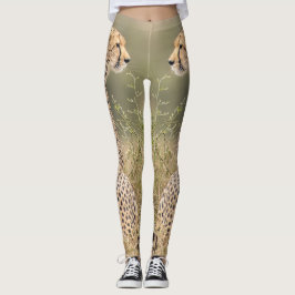 Cheetah fotografiert in der Wildqualität Leggings
