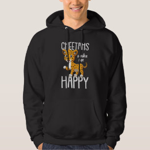 Cheetah Funny Cheetahs machen mich glückliche Kind Hoodie