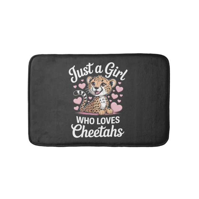 Cheetah Funny Quote  Badematte (Vorderseite)