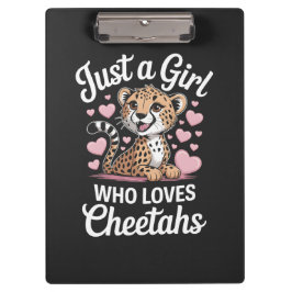 Cheetah Funny Quote  Klemmbrett