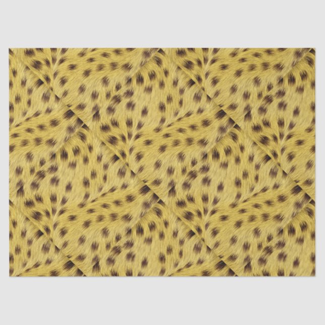 Cheetah Fur Muster Tissue Paper Seidenpapier (Vorderseite)