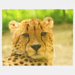 Cheetah-Gesichts-Fleece-Decke Fleecedecke