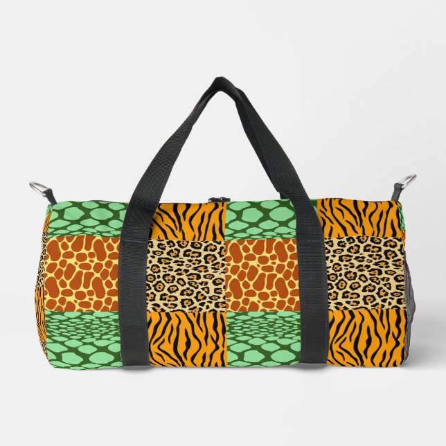 Cheetah, Giraffe, Tiger und Schlange Duffle Bag (Vorderseite)