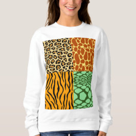 Cheetah, Giraffe, Tiger und Schlange Sweatshirt