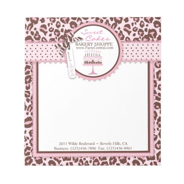 Cheetah Girl Business Mini Notepad Notizblock (Vorderseite)