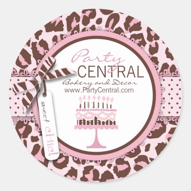 Cheetah Girl Business Sticker (Vorderseite)