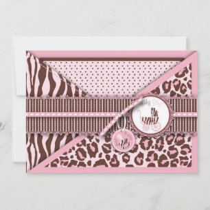 Cheetah Girl Card Rosa