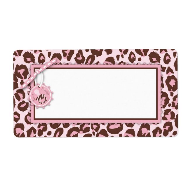 Cheetah Girl Name Tag Pink A (Vorne)