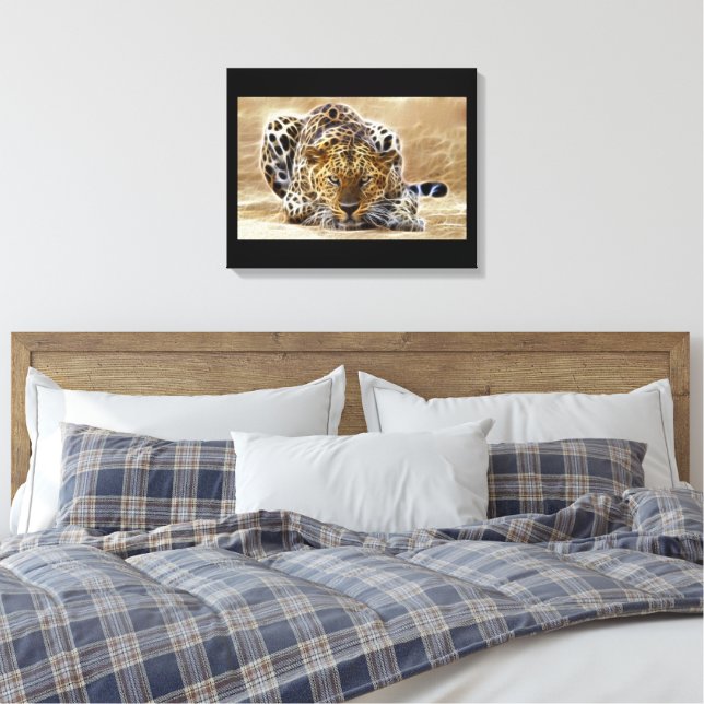 Cheetah Glows wackelig Leinwanddruck (Insitu (Schlafzimmer))