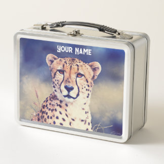 Cheetah Grace Lunch Box - Custom Gift