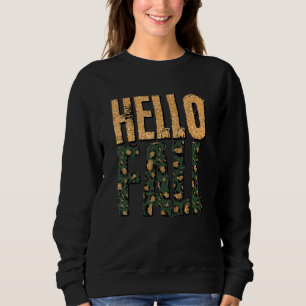 Cheetah Hello Herbst Phantastische Grafik Sweatshirt