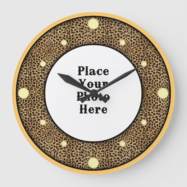 Cheetah, Ihr Foto Wall Uhr (Vorderseite)