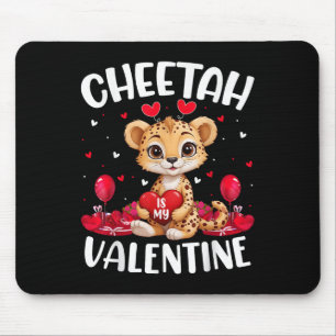 Cheetah ist meine Valentine Liebe Herz Cheetah Val Mousepad