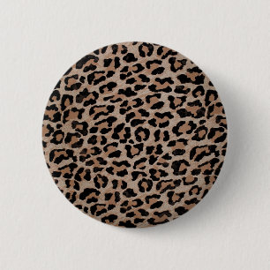Cheetah Leopard Button