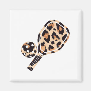 Cheetah Leopard Pickleball Paddleball Sports Mama Magnet