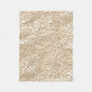 Cheetah Leopard Skin Print Muster Tier Fleecedecke