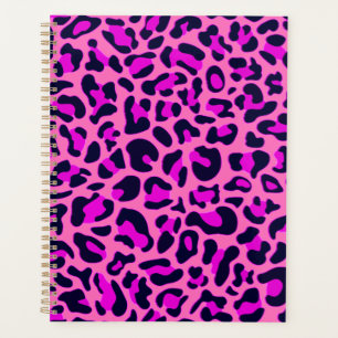 Cheetah Leopard Spots Wildtierdruckpinke Planer