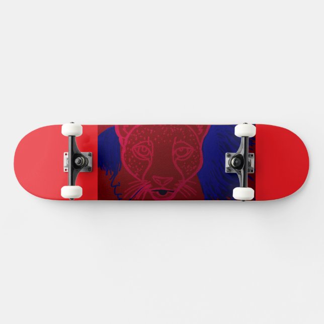 Cheetah-Mädchen-Geist-Skateboard Skateboard (Horizontal)