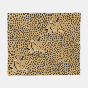 Cheetah Mittelfläschchen Fleecedecke