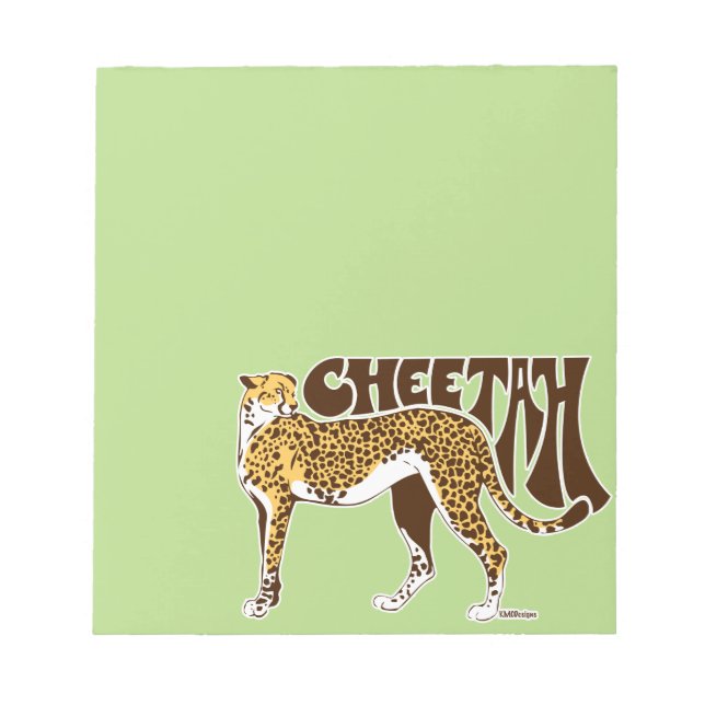 Cheetah Notizblock (Vorderseite)