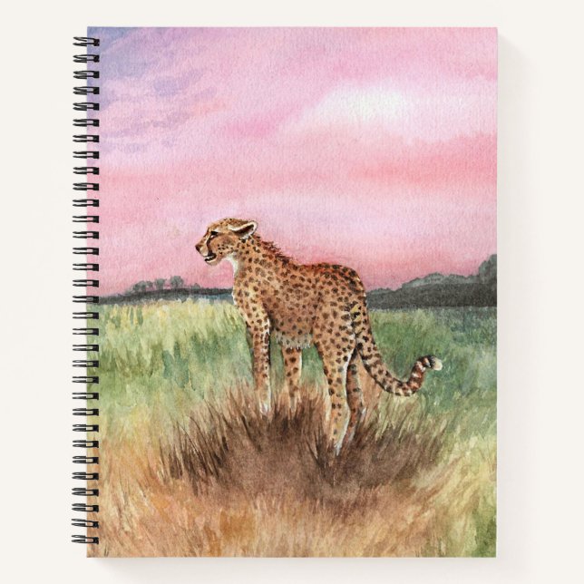 Cheetah Notizbuch (Vorderseite)