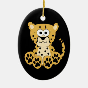 Cheetah-Ornament Keramikornament