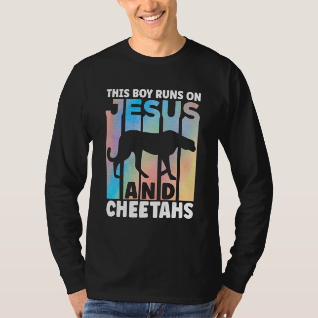 Cheetah Outfit for Cheetah Lovers Apparel for Boys T-Shirt (Vorderseite)