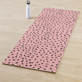 Cheetah Pattern auf Bubblegum Pink Yogamatte