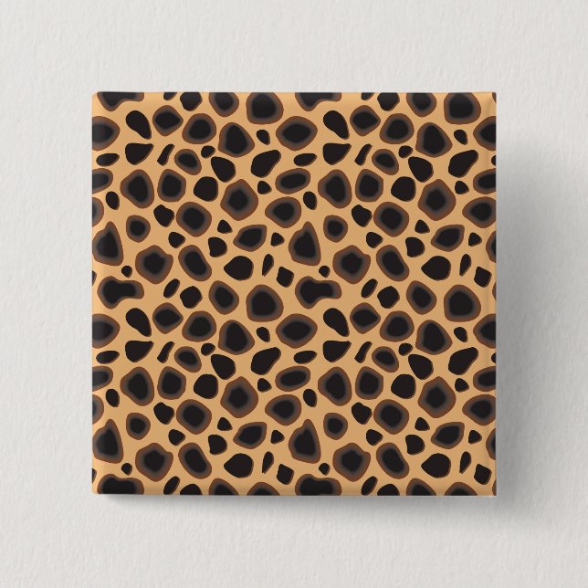 Cheetah Pattern Button (Vorderseite)