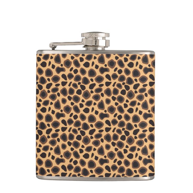 Cheetah Pattern Flachmann (Vorderseite)