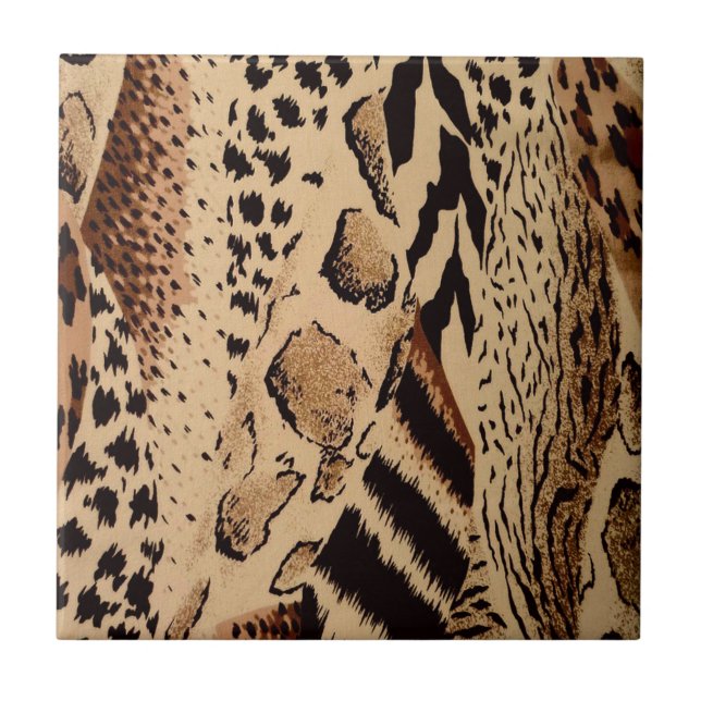 Cheetah Pattern Fliese (Vorderseite)
