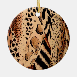 Cheetah Pattern Keramikornament