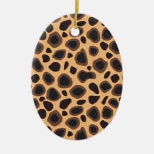 Cheetah Pattern Keramikornament