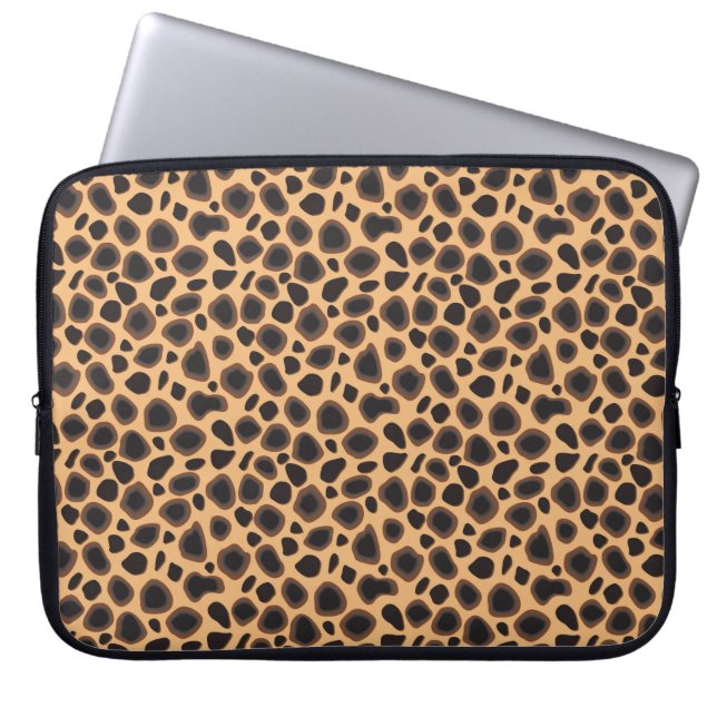 Cheetah Pattern Laptopschutzhülle (Vorderseite)