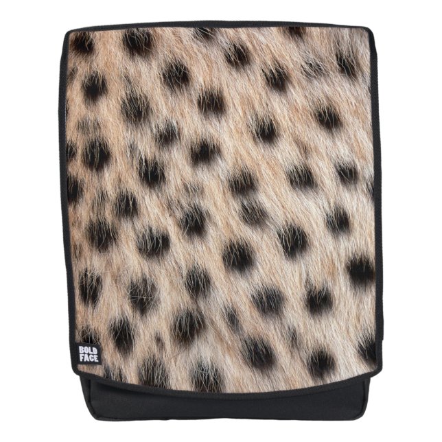Cheetah Pattern Rucksack (Vorderseite)