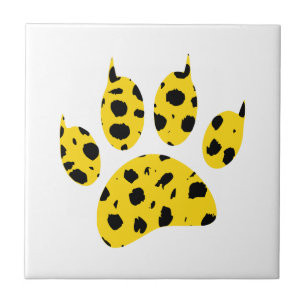 Cheetah Paw Print Fliese