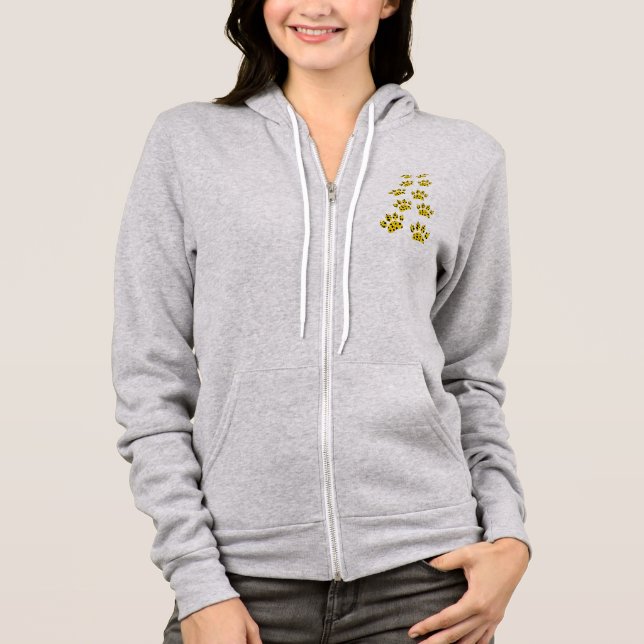 Cheetah Paw Print Hoodie (Vorderseite)
